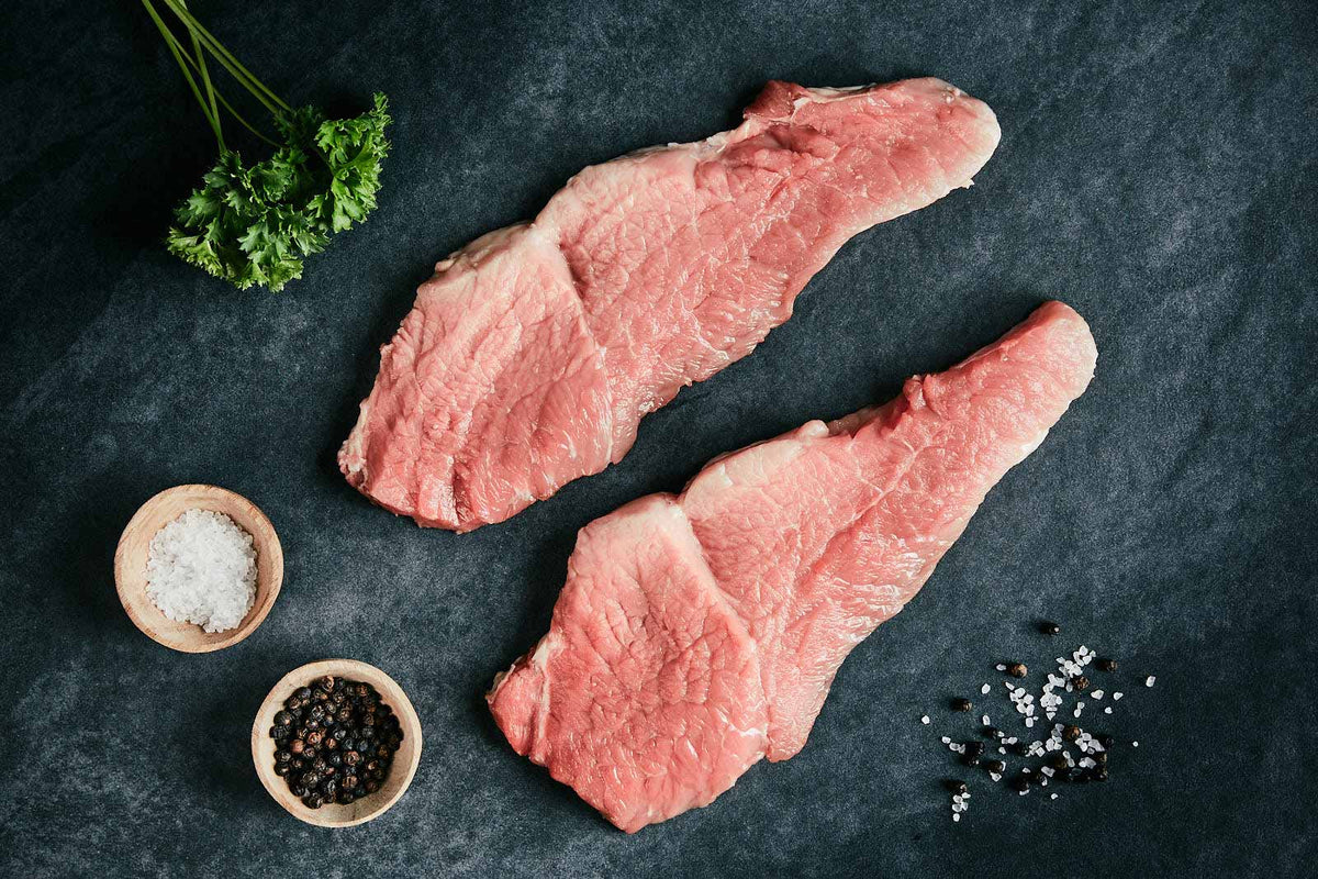 Bio Schweinefleisch von unseren glücklichen Freilandscheinen online kaufen