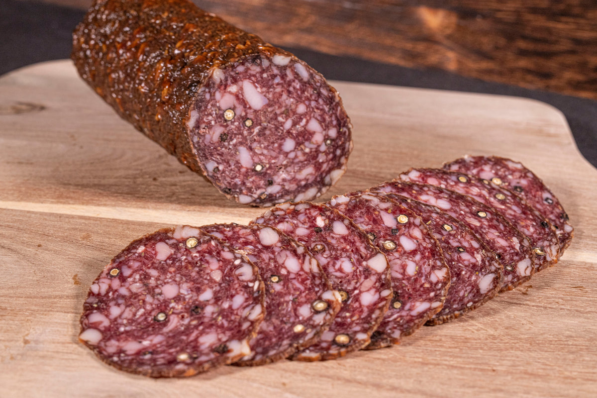 Pfeffer-Rotweinsalami Bio